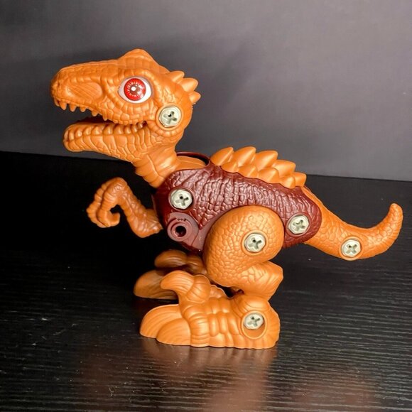 Set Of 3 Dinosaur Building Toys - Blue Orange & Green - Educational & Fun For Ki - Picture 7 of 15